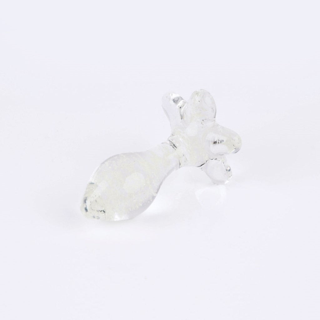 Nova Glass Butt Plug - Glow in the dark - Clear