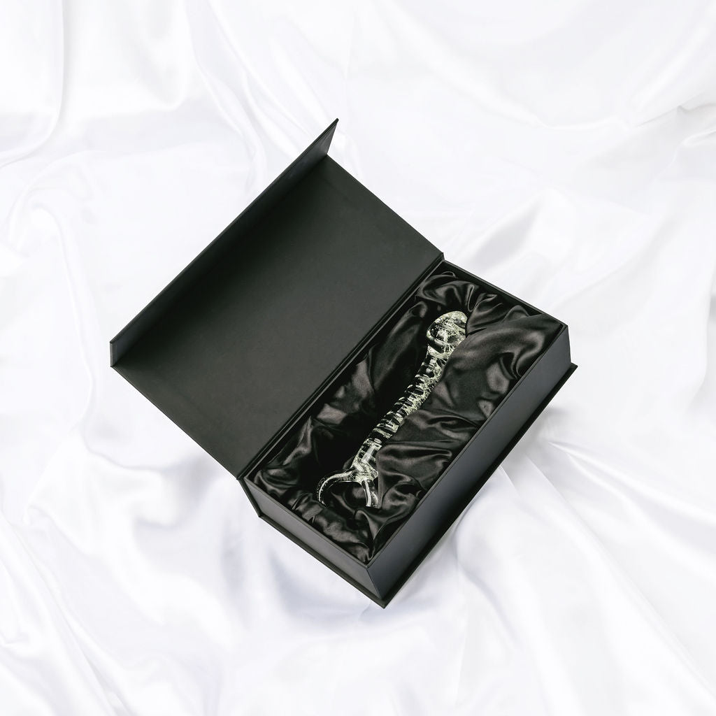 The Kosmic Glow in the Dark Glass Dildo