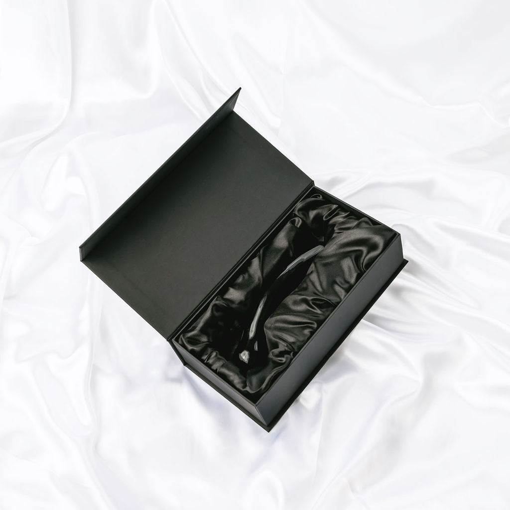 Obsidian Curve Crystal Dildo