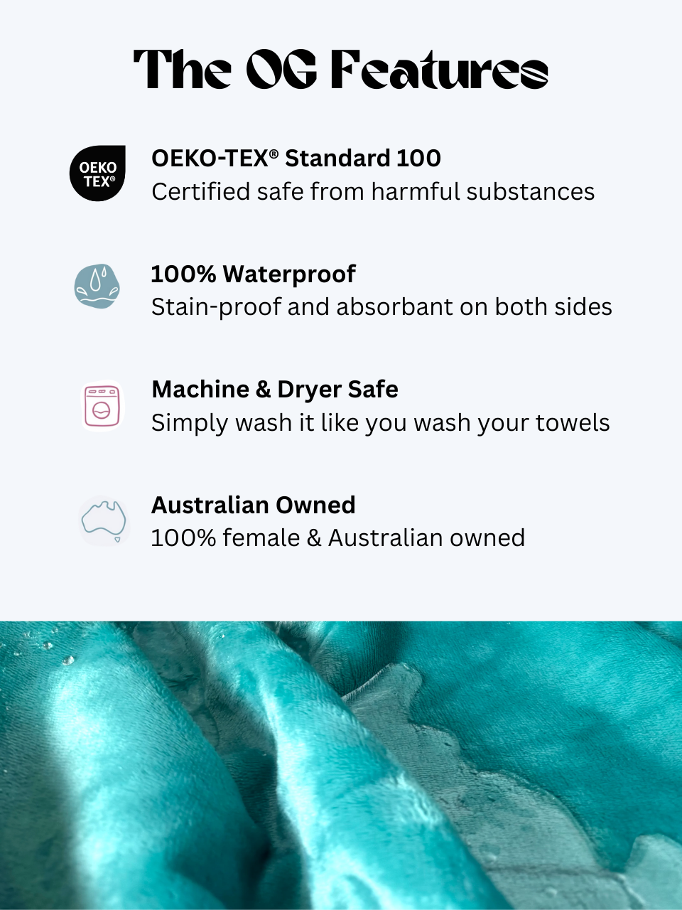 Waterproof Splash Blanket™ - Teal The OG