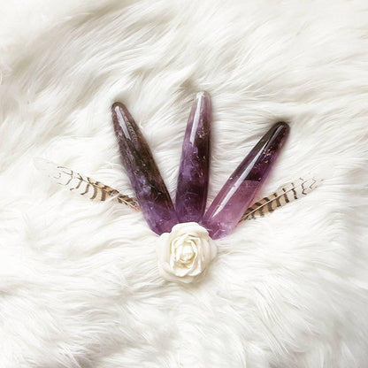 Amethyst Crystal Dildo
