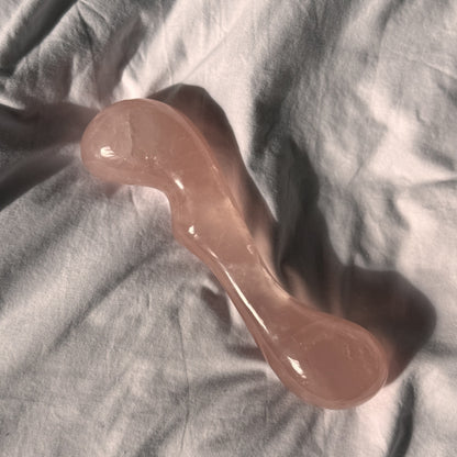 AMOR Rose Quartz Crystal Pleasure Wand