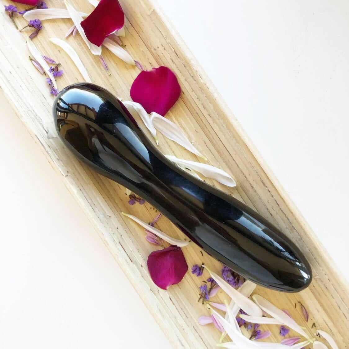 The Yang XL Black Obsidian Wand