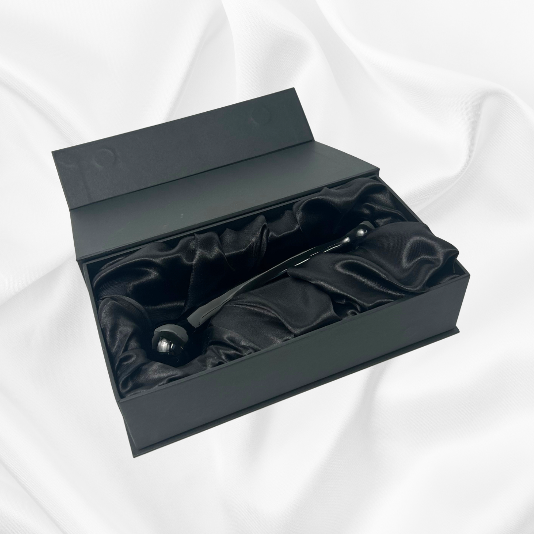 The Black Obsidian Curve 2.0 Crystal Dildo