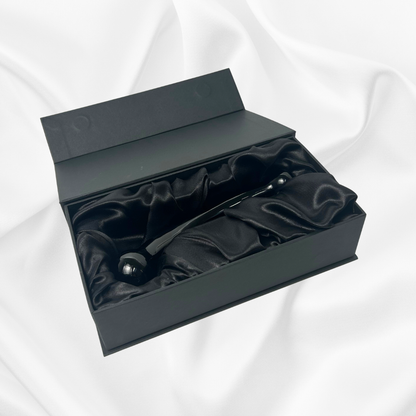 The Black Obsidian Curve 2.0 Crystal Dildo