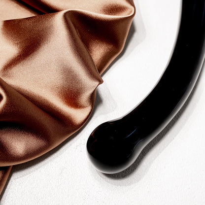 Obsidian Curve Crystal Dildo