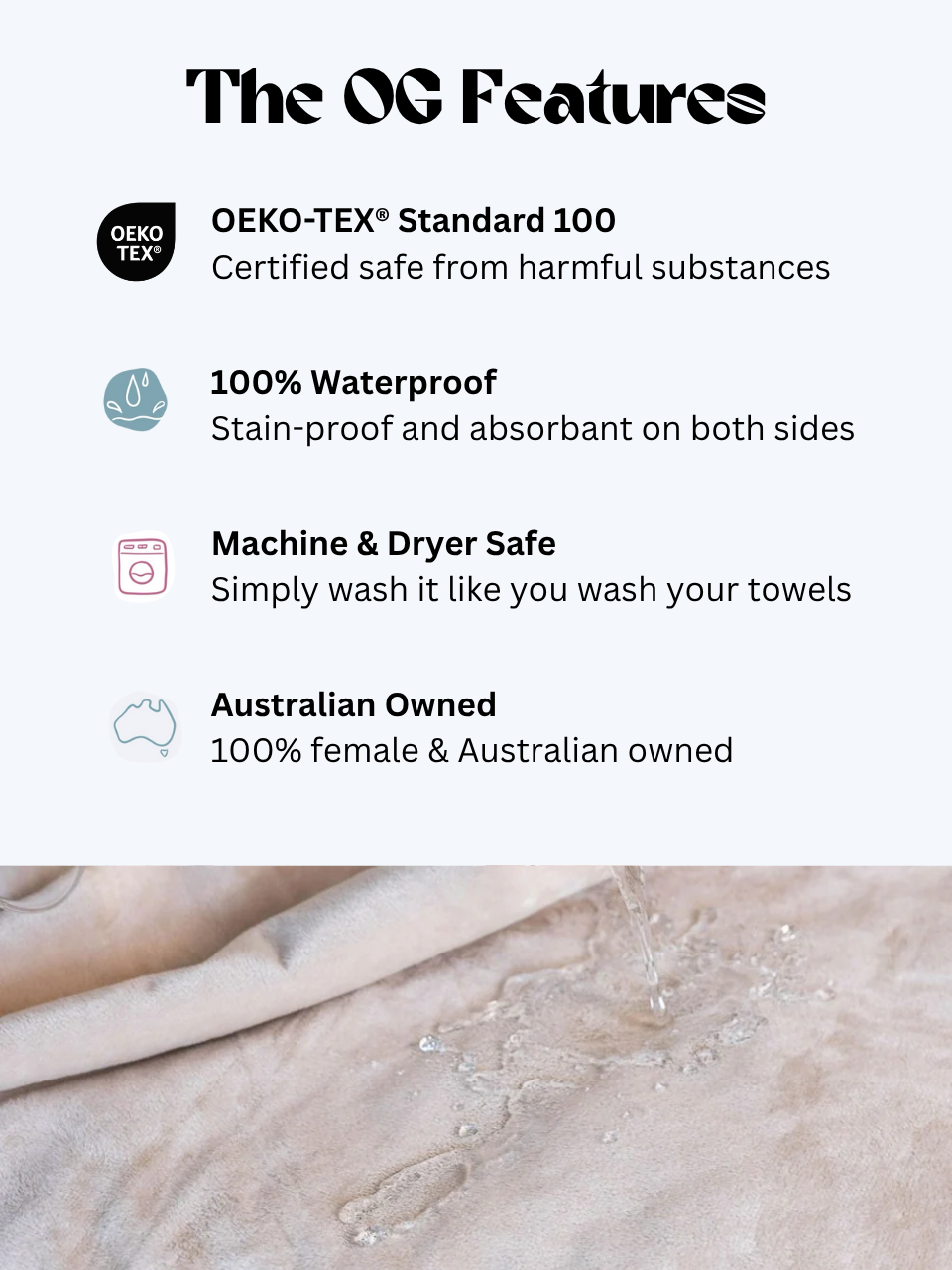 Waterproof Splash Blanket™ - Champagne The OG