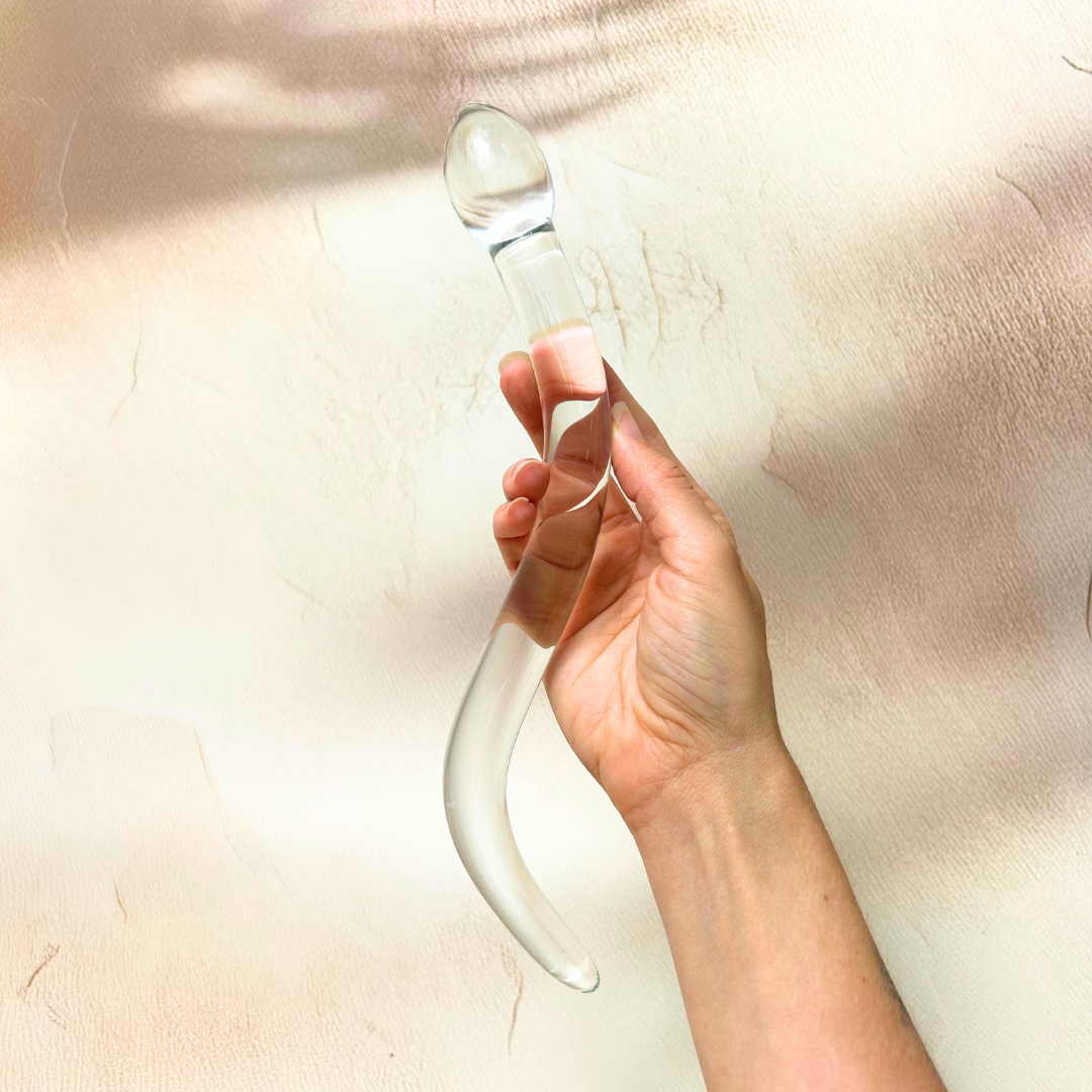 The Cervix Serpent™ Glass Dildo Pleasure Wand