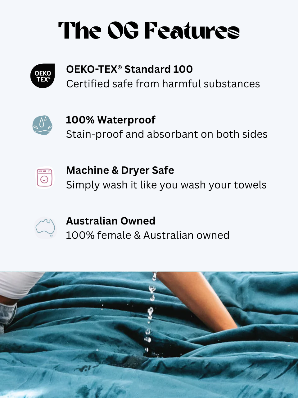 Waterproof Splash Blanket™ - Emerald Green The OG