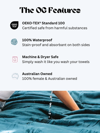 Waterproof Splash Blanket™ - Emerald Green The OG