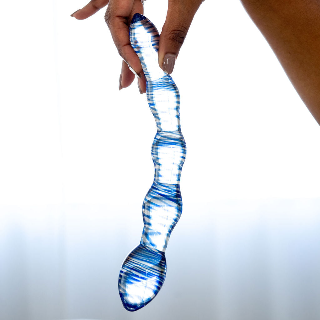 The Helix Glass Dildo Pleasure Wand