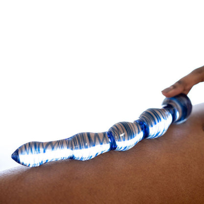 The Helix Glass Dildo Pleasure Wand