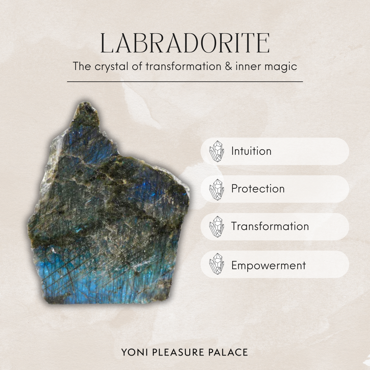 Labradorite Pleasure Wand - Limited Edition