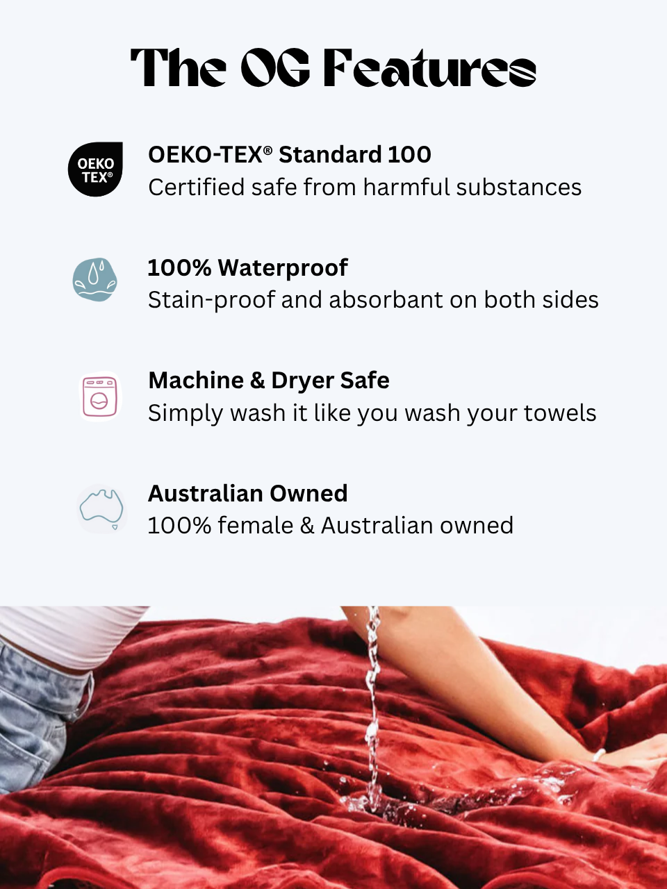 Waterproof Splash Blanket™ - Moon Blood The OG