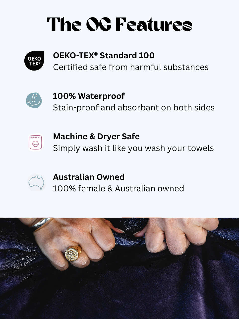 Waterproof Splash Blanket™ - Purple Smoke The OG