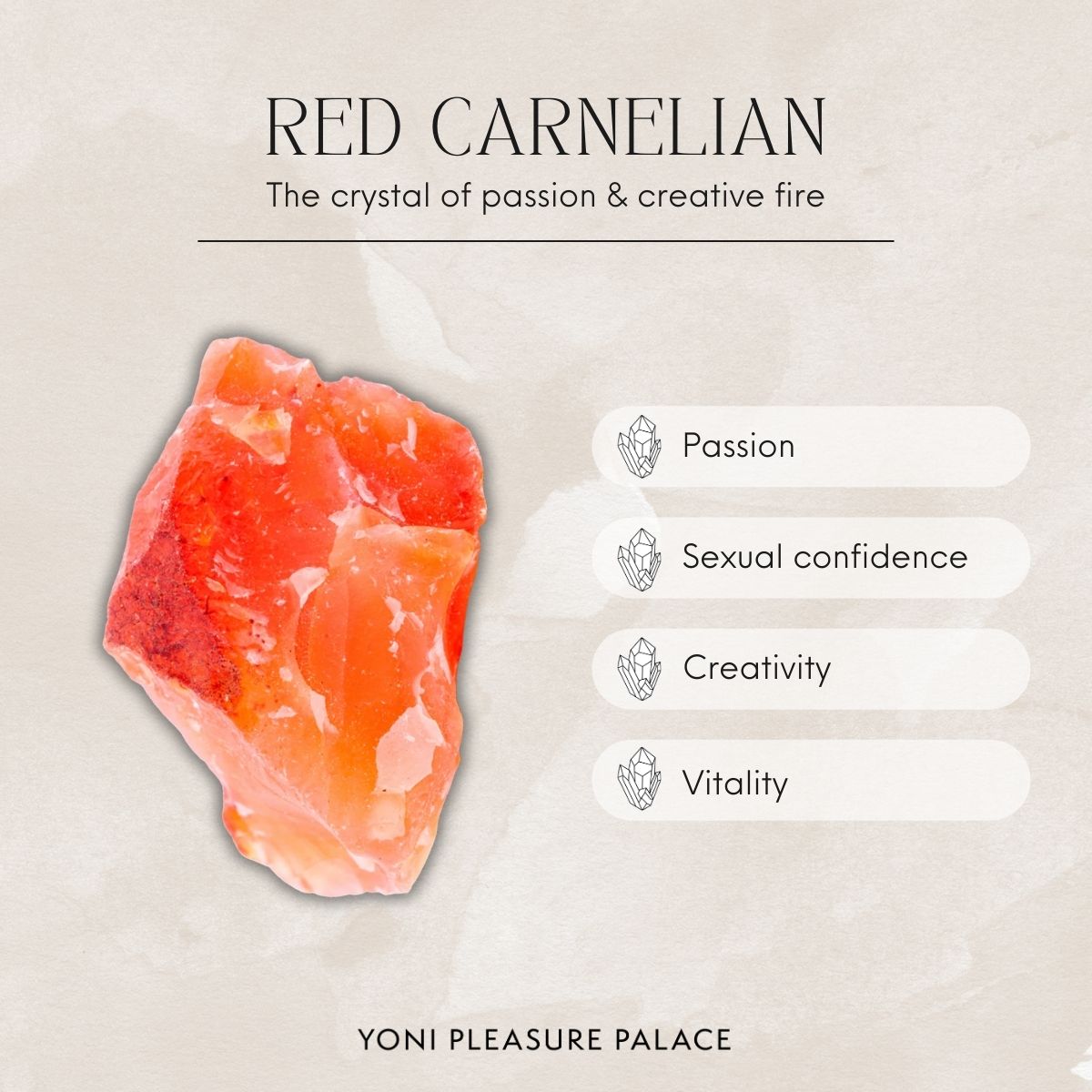 Red Carnelian Yoni Egg