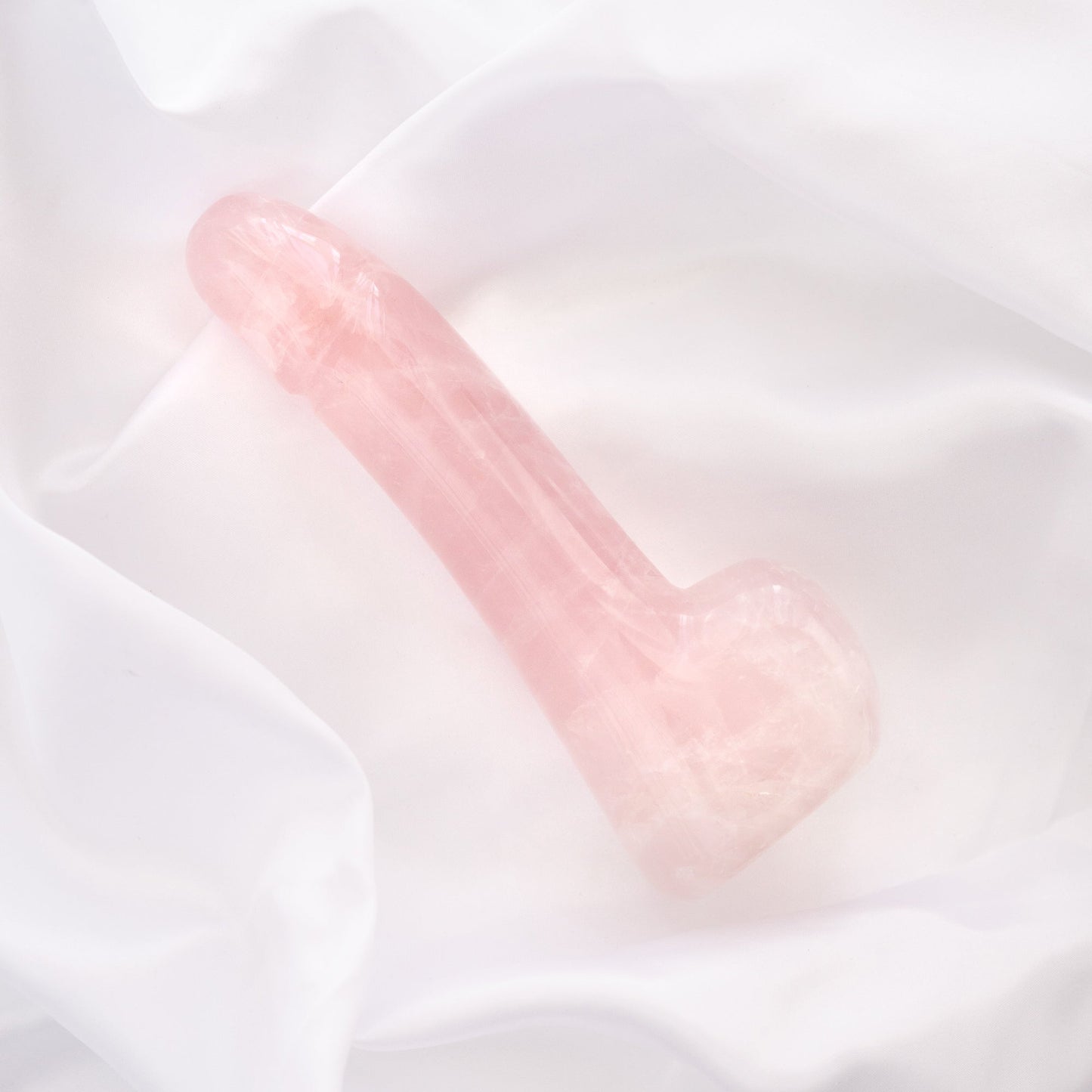 Rose Quartz Crystal Cock Dildo