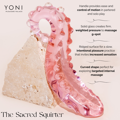 The Sacred Squirter® 2.0 Glass Dildo Pleasure Wand