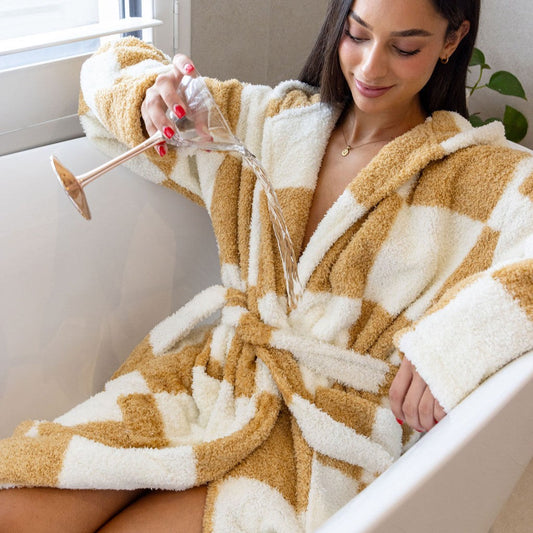 Splash Waterproof Robes - Whipped cream and toffee