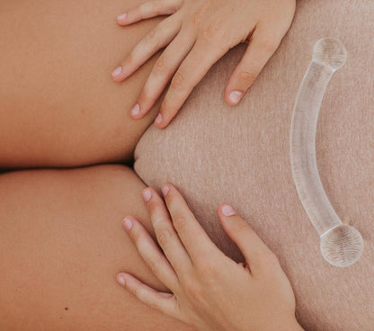 The Crescent Glass Dildo Pleasure Wand