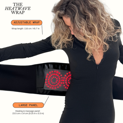 Heated Massage Support Brace - The HeatWave Wrap