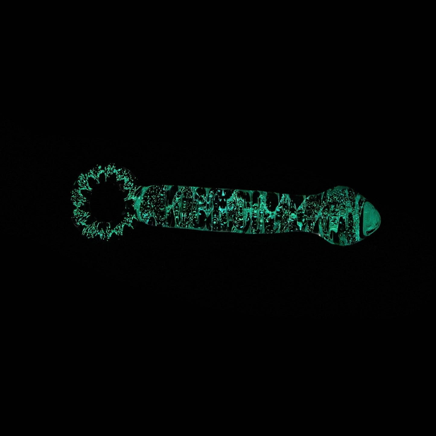 The Kosmic Glow in the Dark Glass Dildo