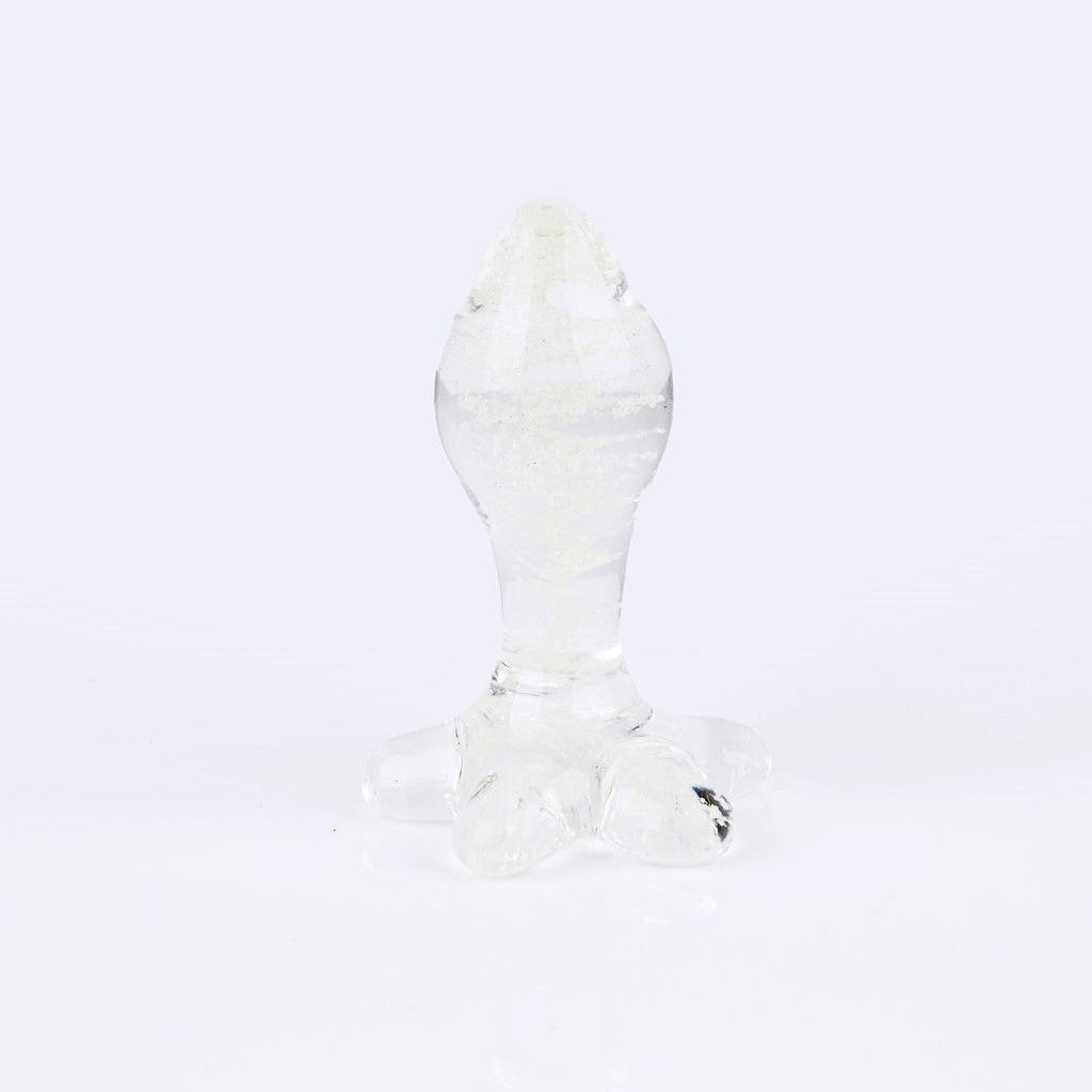 Nova Glass Butt Plug - Glow in the dark - Clear