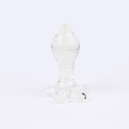 Nova Glass Butt Plug - Glow in the dark - Clear