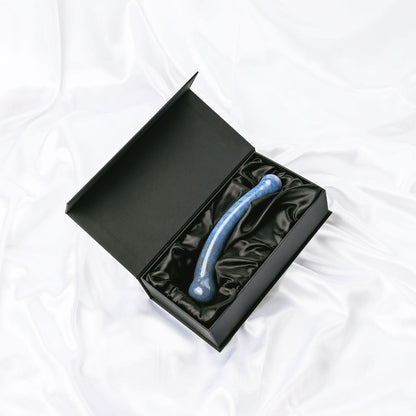 The Blue Aventurine Curve Crystal Dildo