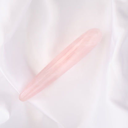 The Rosie - Rose Quartz Crystal Dildo