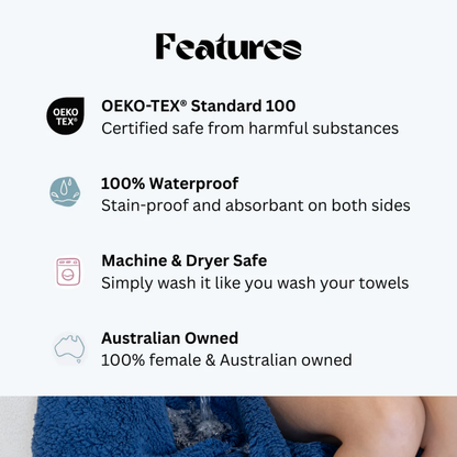 Waterproof Splash Blanket™ - Hamptons Navy The OG