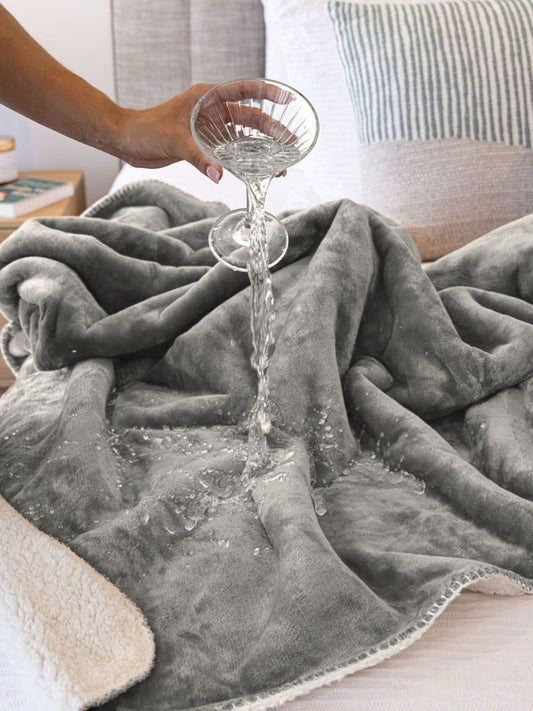 The Minky Waterproof Splash Blanket™- Morning Mist