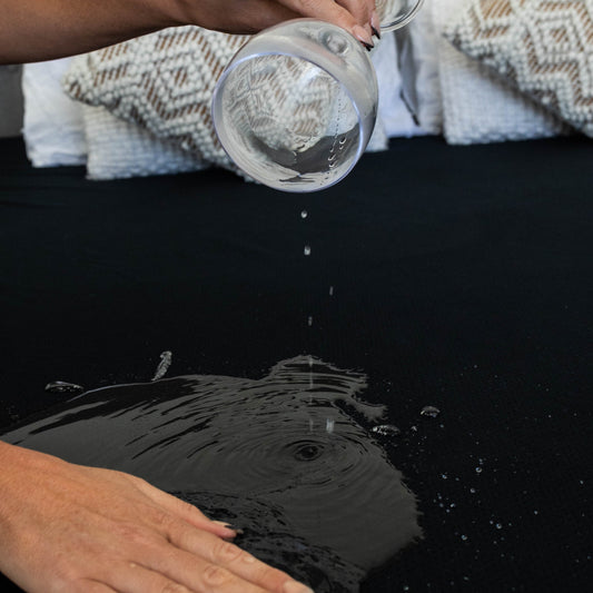 Waterproof Splash Blanket™️ - Black Fitted Sheet