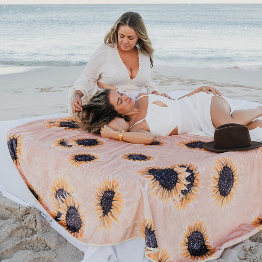 The Sunflower Splash Blanket (2m round)