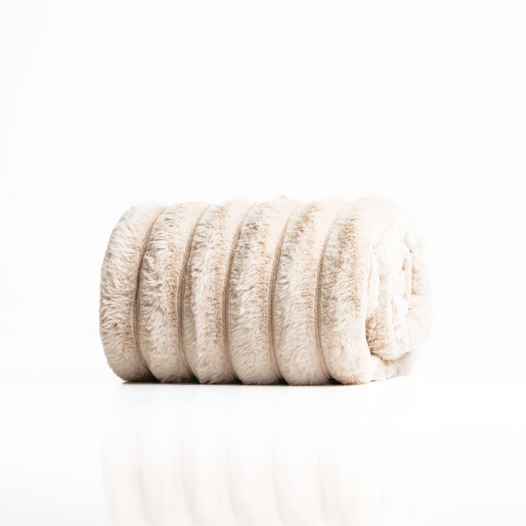 Ribbed Splash Blanket™- Beige