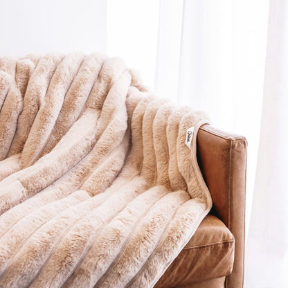 Ribbed Splash Blanket™- Beige
