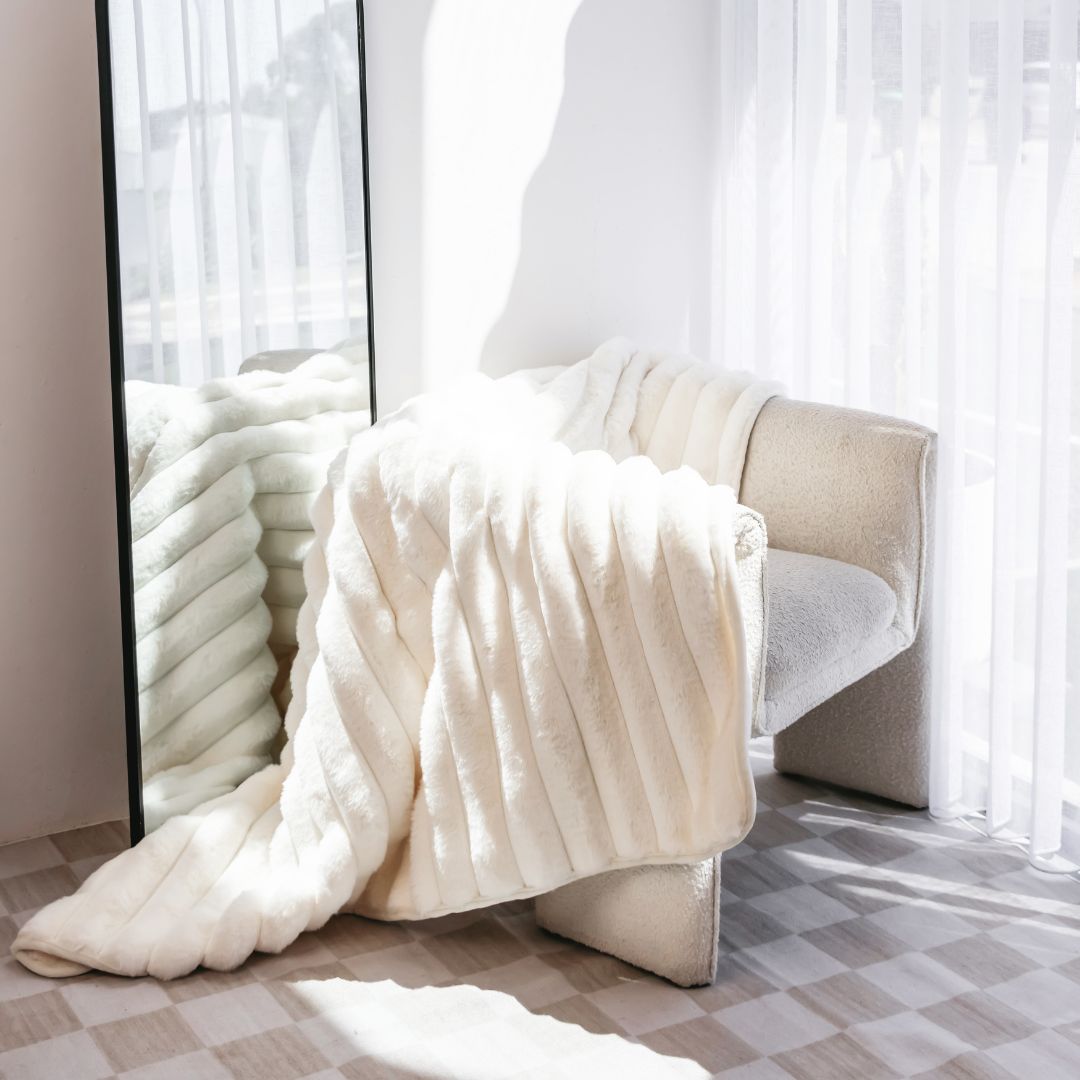 Ribbed Splash Blanket™- Cloud