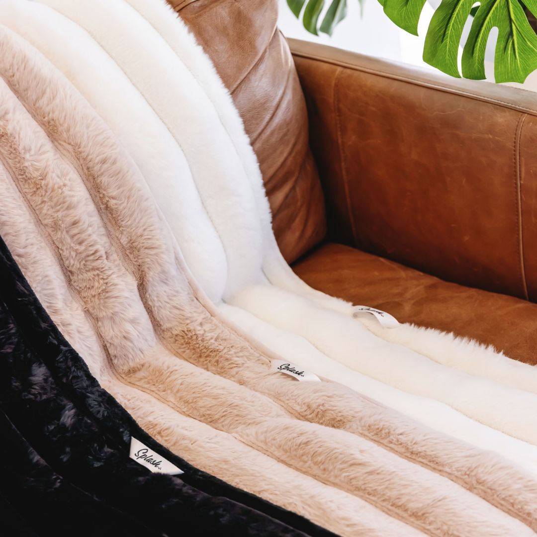 Ribbed Splash Blanket™- Cloud