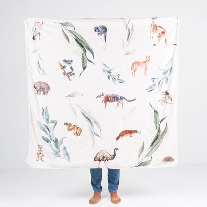 Woodland or Aussie Outback Waterproof Splash Blanket